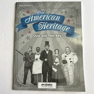 Abeka Grade 3 Our American Heritage Quiz and Test Key Homeschool Curriculum
